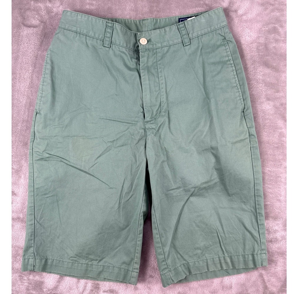 Vineyard Vines Mens 28 Club Short Sage‎ Green Cotton Twill Chino Bermuda Shorts